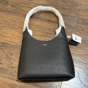 Coach Black Leather Shoulder Bag